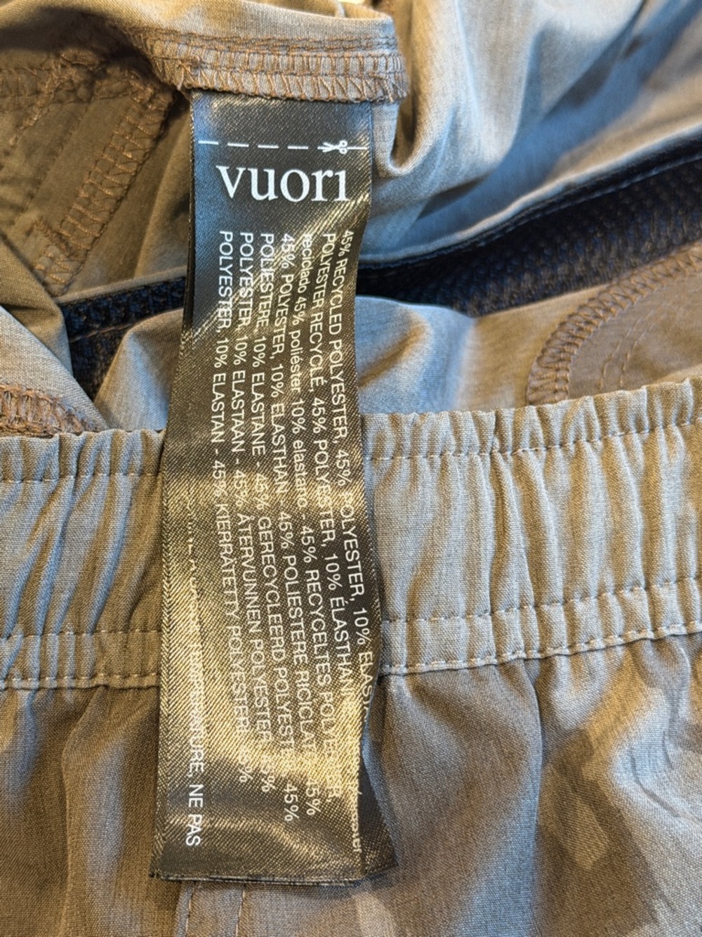 1304109 Vuori Men's Dark Grey Green Camo Athletic Shorts SZ 34-36 EUC - Picture 6 of 11